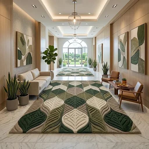 Hand tufted carpet