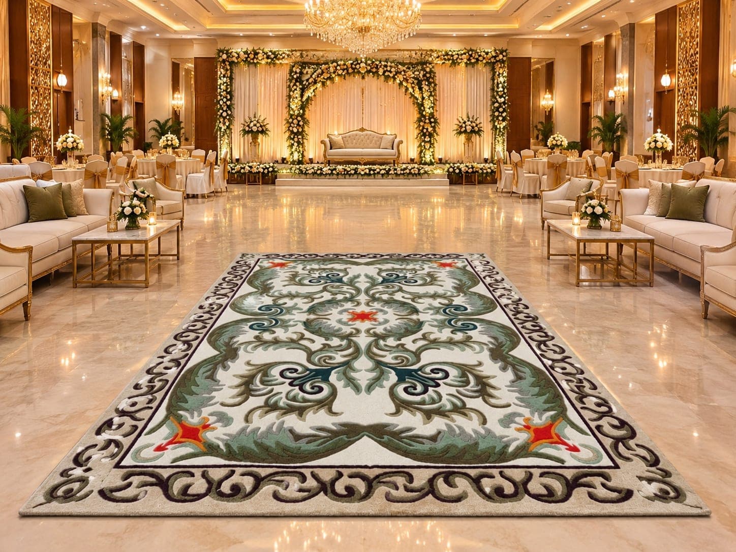 Hand tufted carpet